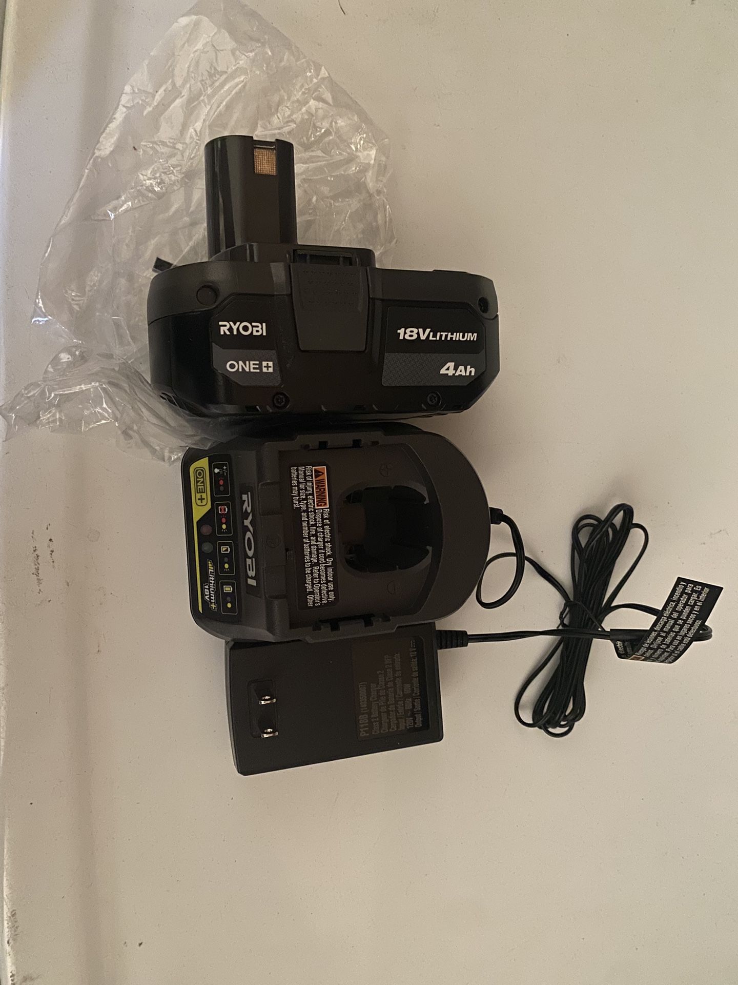 18v Ryobi Battery 4.0 And Charger