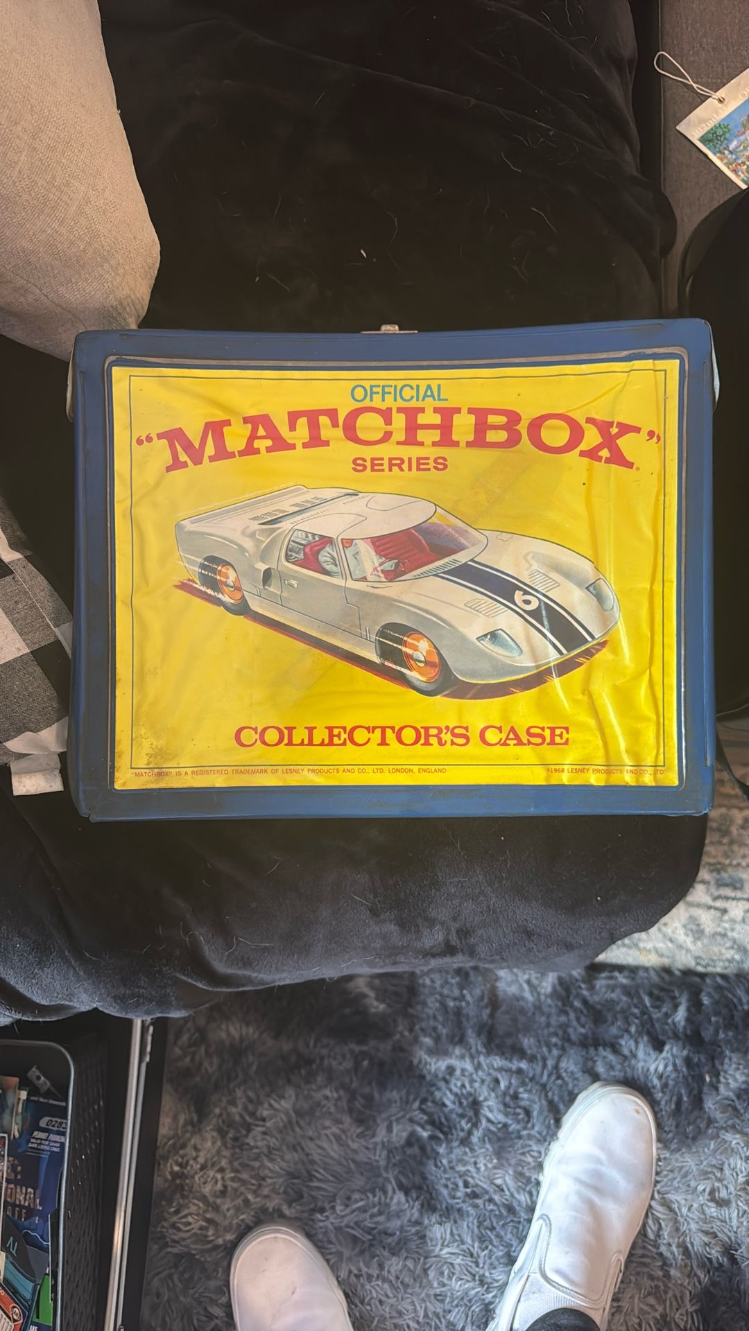 1968 Matchbox Car Carry Case With Some Cars