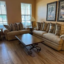 Coffee Table, End Tables, and Lamps for $125 (Couches are Not Included)