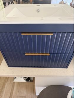 24” modern floating vanities
