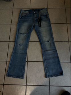 purple jeans