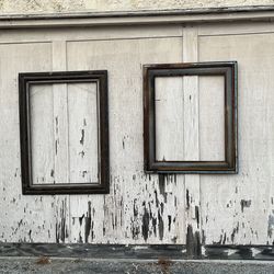 Lot of three vintage wooden frame frames. The price is for all three.