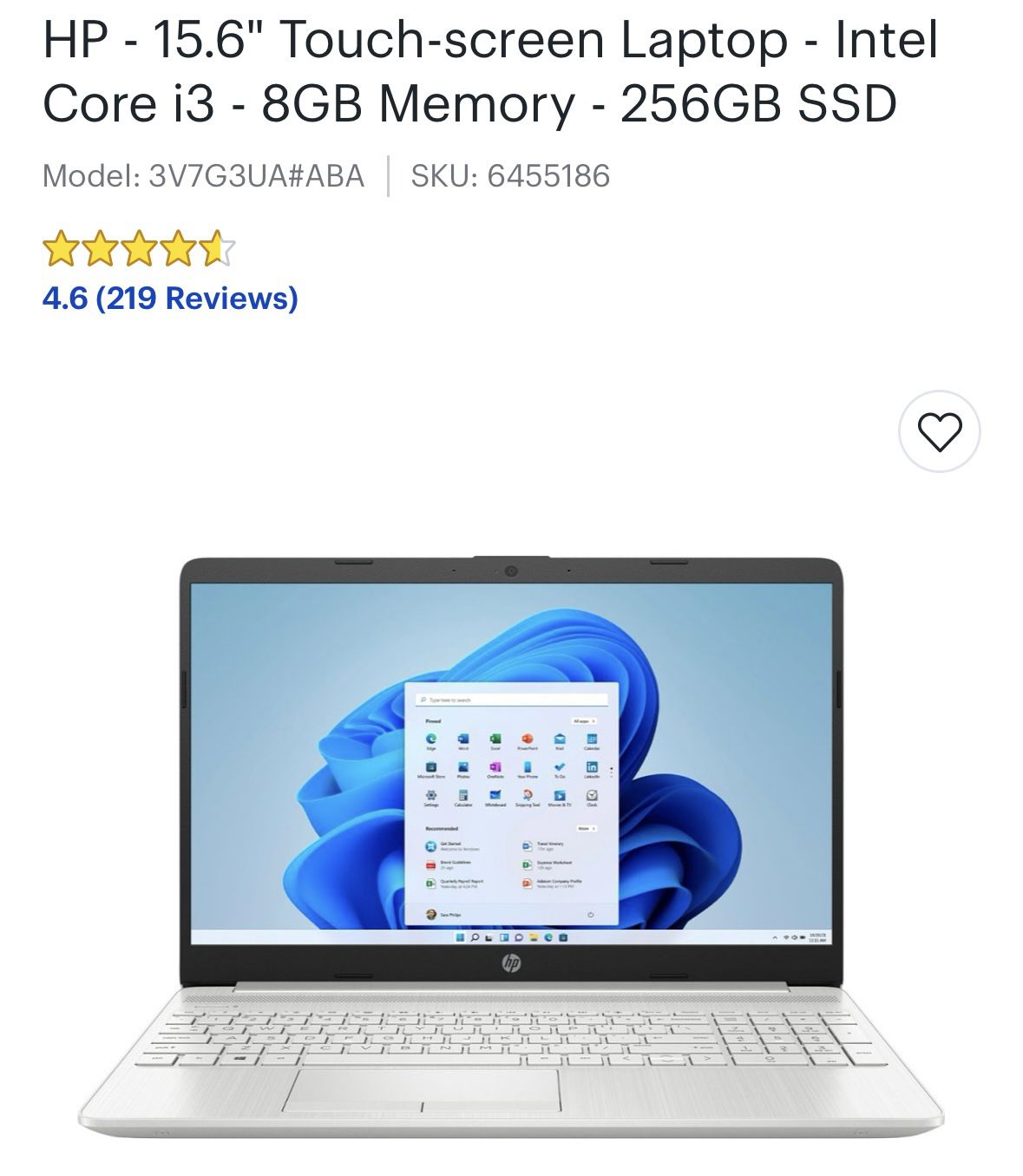 HP Laptop 15-dw3013dx
