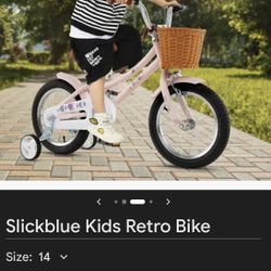 Slickblue 12-Inch Retro Kids Bike
