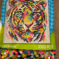Perler Bead Kit Tiger New And Sealed