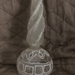 Elegant Glass Christmas Tree Topper Or Centerpiece. 