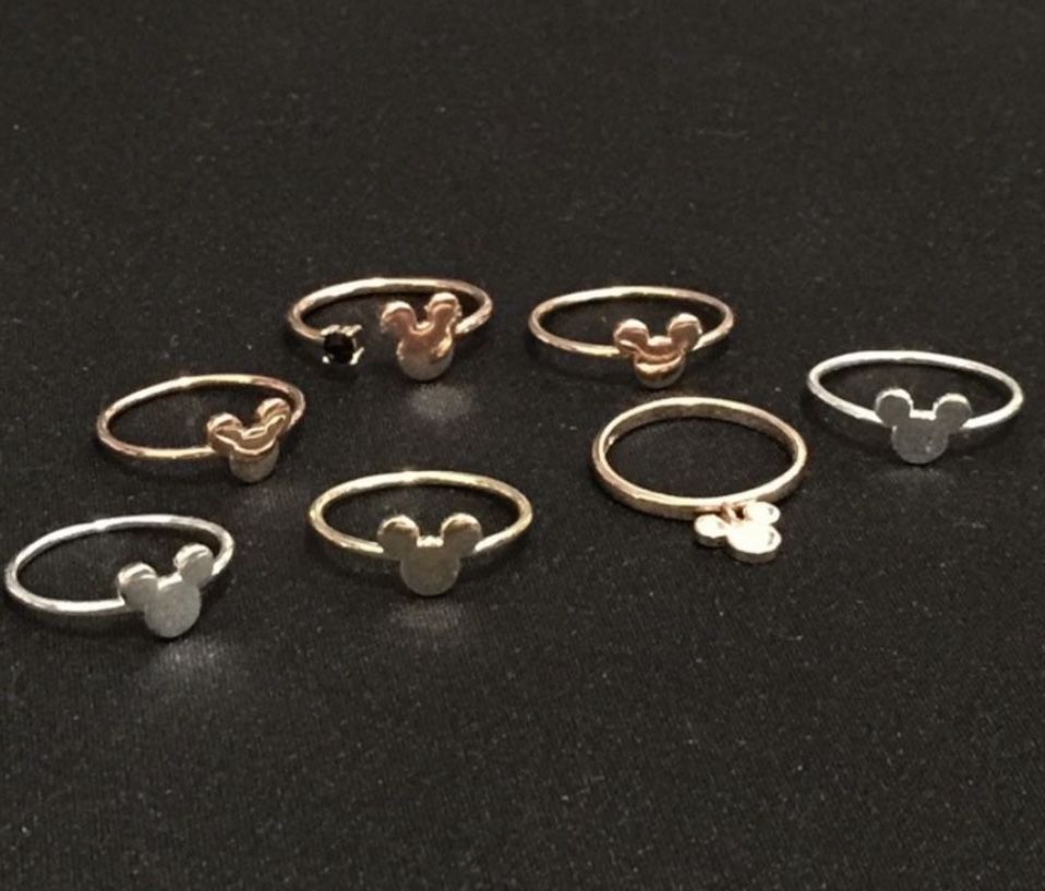 Disney’s Silver, Gold & Rose Gold Mickey Mouse Rings