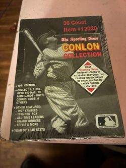 1991 Sporting News Conlon Collection Baseball Cards Box