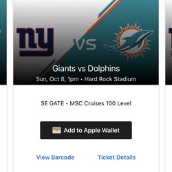 Dolphins tickets