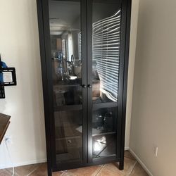 IKEA Hemnes Bookcase w/ Glass Doors