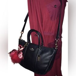 Coach Black Leather Bag 