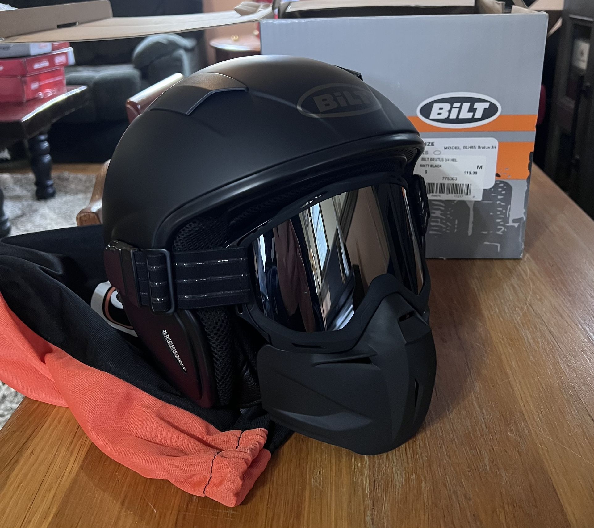 Bolt Motorcycle Helmet Model BLH95/Brutus 3/4