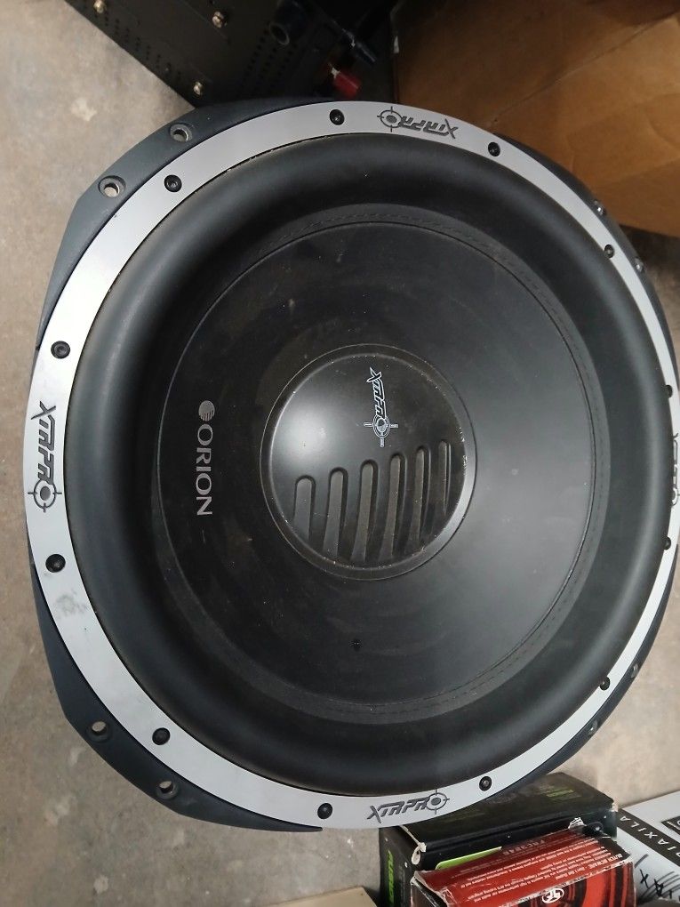 Brand New Orion 15inch Xtr Pro Sub Very Nice Beefy And Very Heavy $400firm Price Pickup Only Serious Buyers Please Yes It Is Avaliable 