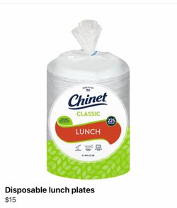 Chinet Classic Lunch Plates 225-Count