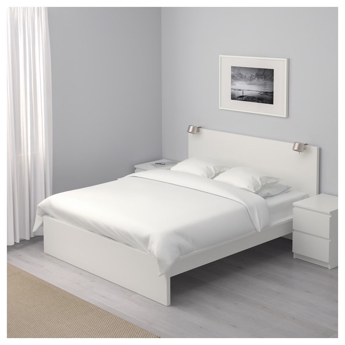 King size bed Frame plus slated base