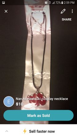 Naruto cosplay necklace
