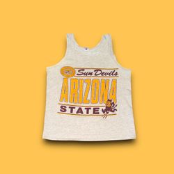 Vintage ASU Arizona State University NCAA Delta tank top men’s large 