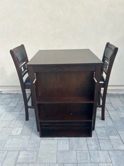Counter Height Dining Table Set with 2 Chairs