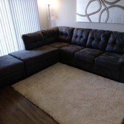 Grey Sectional Couch Moving, Must Sell