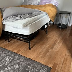 Queen Bed With Mattress Topper And Frame