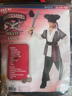 Pirate Costume 4-6