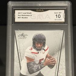 2017 Leaf Pat Mahomes Rookie Gem MT