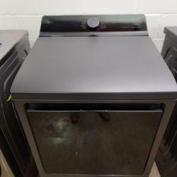 LG 7.3 Cu Ft Smart Electric Dryer with EasyLoad Door Matte Black Model DLE8400BE