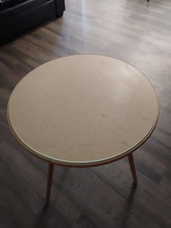 Glass Top End Table