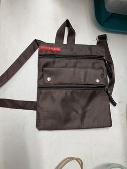 Multi Pocket Brown Satchel 