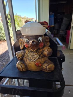 Vintage Ceramic Sailor elephant Cookie Jar