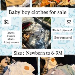 Baby Boy Clothes $1