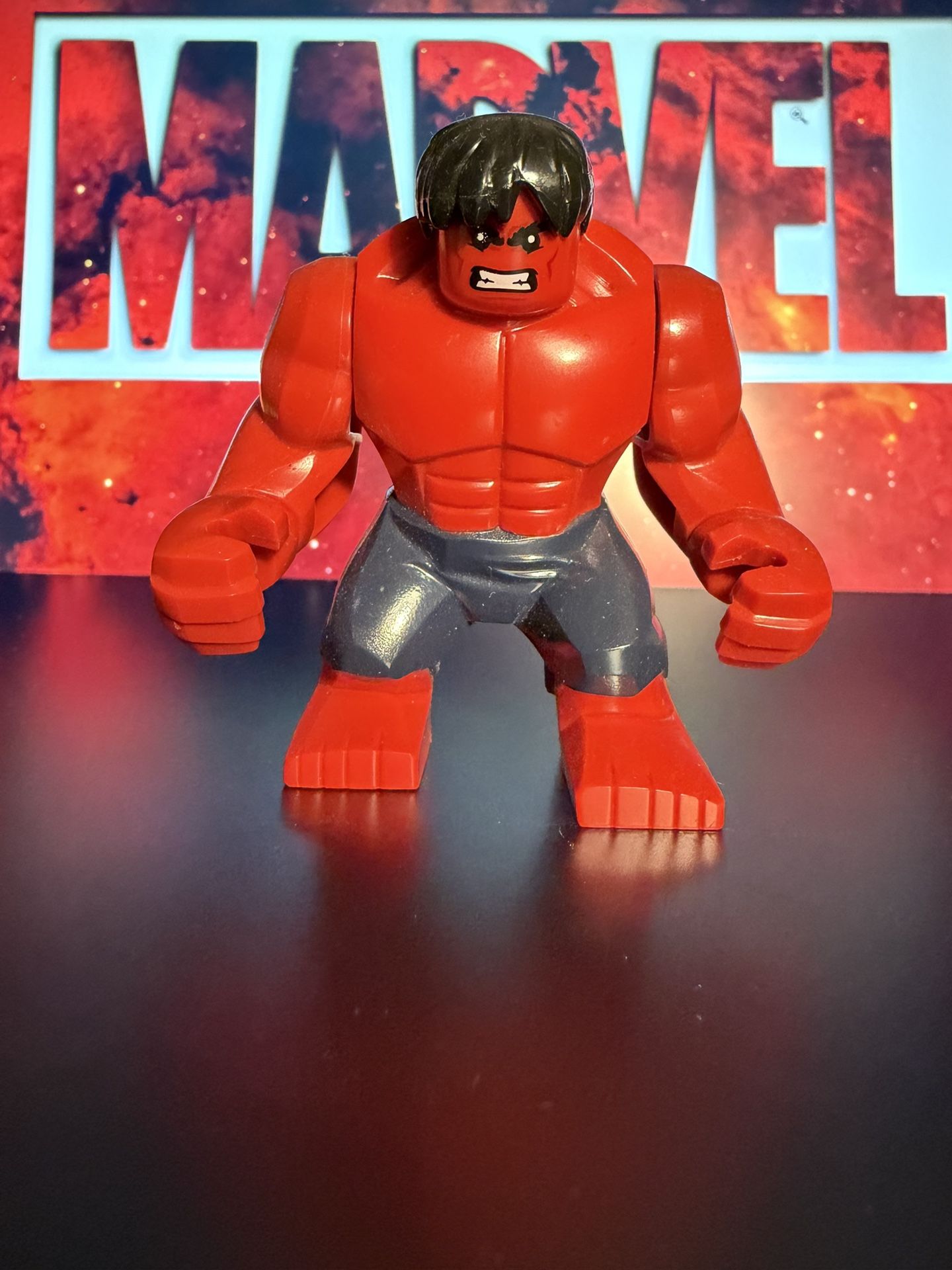 Red Hulk Lego Minifigure