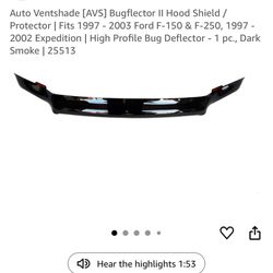 Expedition F150 F250 Bug Deflector Guard