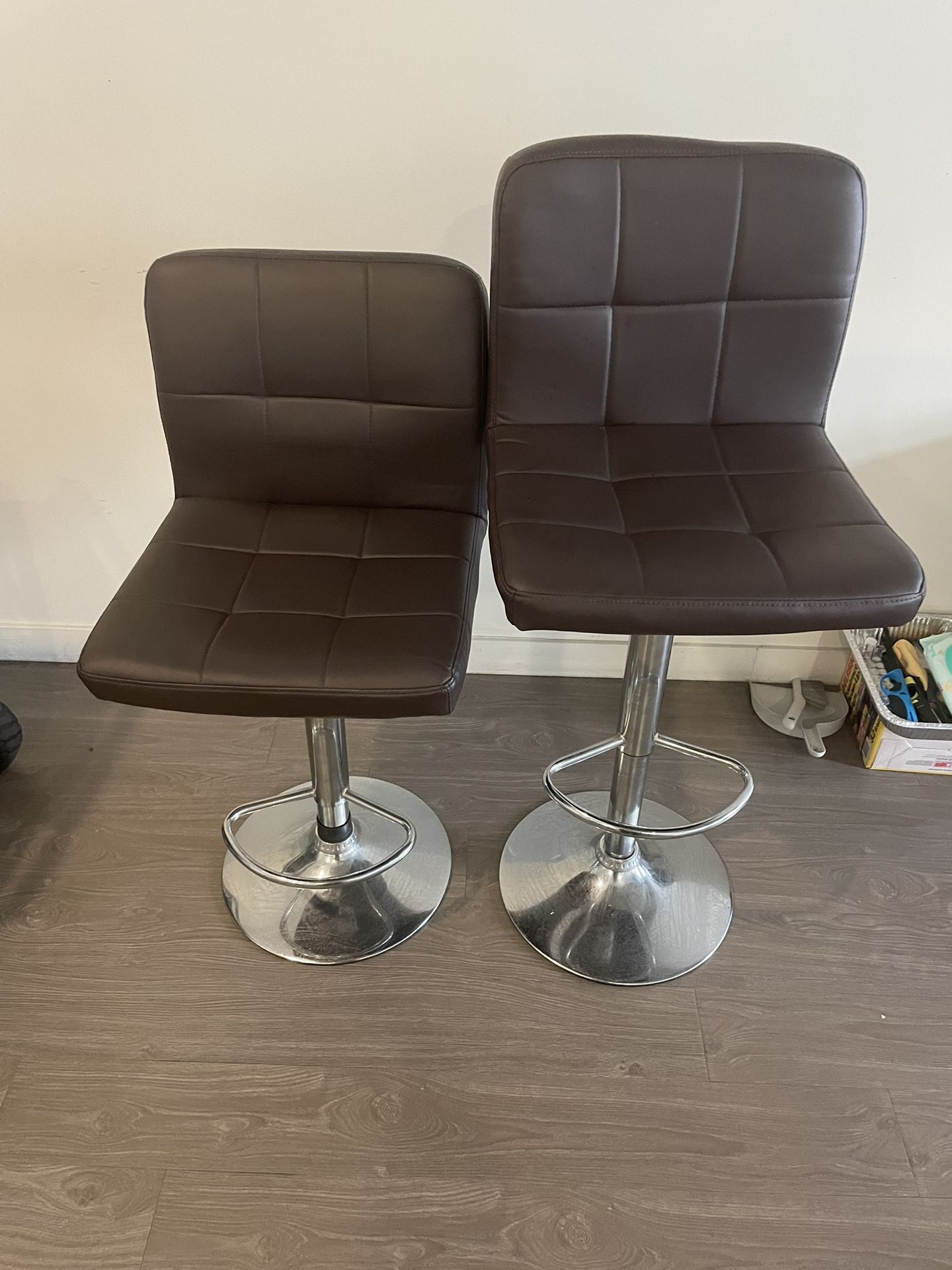 Bar Stools Adjustable Height - Set of 2