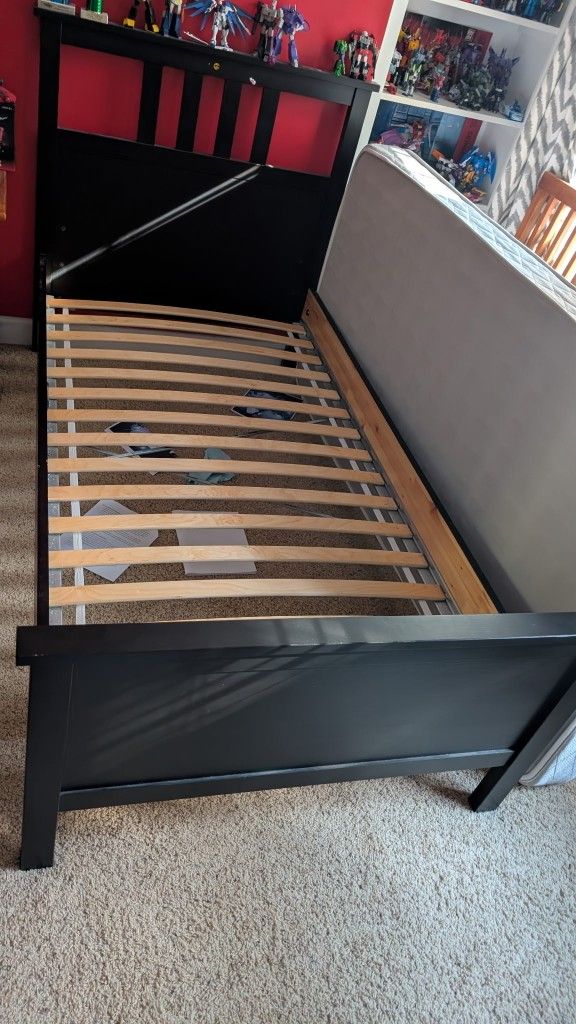 IKEA Twin Bedframe And Mattress