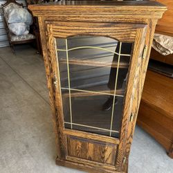 Curio Cabinet Glass Door