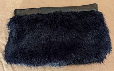 Banana Republic Faux Fur Clutch