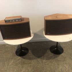Bose 901 Speakers With Original Tulip Bases