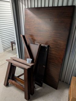 Mango Dining Table (4'x6') with Extenders and 8x Chairs