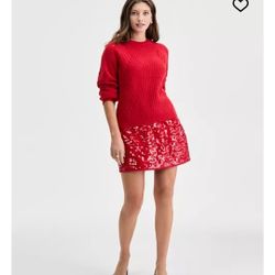 New -  Mixed-Argyle Crewneck Sweater