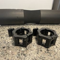 Barbell Pad And Weight Clamps 