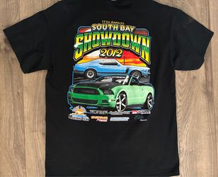 Racing T-shirt Ford Mustang Beach Cities Race Club Team Large South Bay Y2K 2012
