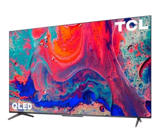 TCL - 55" Class 5-Series QLED 4K UHD Smart Google TV $375