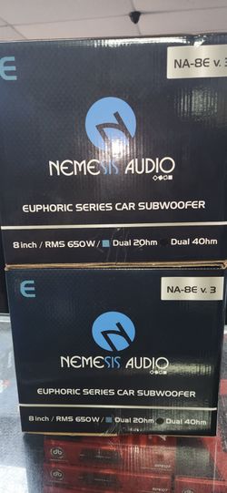 Nemesis Audio 8inch RMS 650watt Subwoofer NA-8E v 3