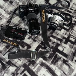 3 Retro/Vintage Film Cameras LOT