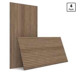 New!✨ 8 pc wood slat wall panels noise concealing