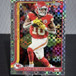 #149 Isiah Pacheco 2025 Topps Chrome - X-Fractor