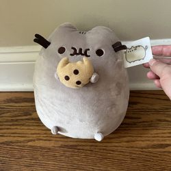 NWT Pusheen Chocolate Dipped Cookie Squisheen Plush Toy – 10” x 8”