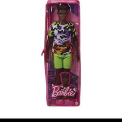 NEW Barbie Ken Fasionistas Doll #183, Broad, Black Curly Hair, Multi-Colored Shirt and Green Shorts.  Retails for $10.88-$21.50.  I have 3 available. 