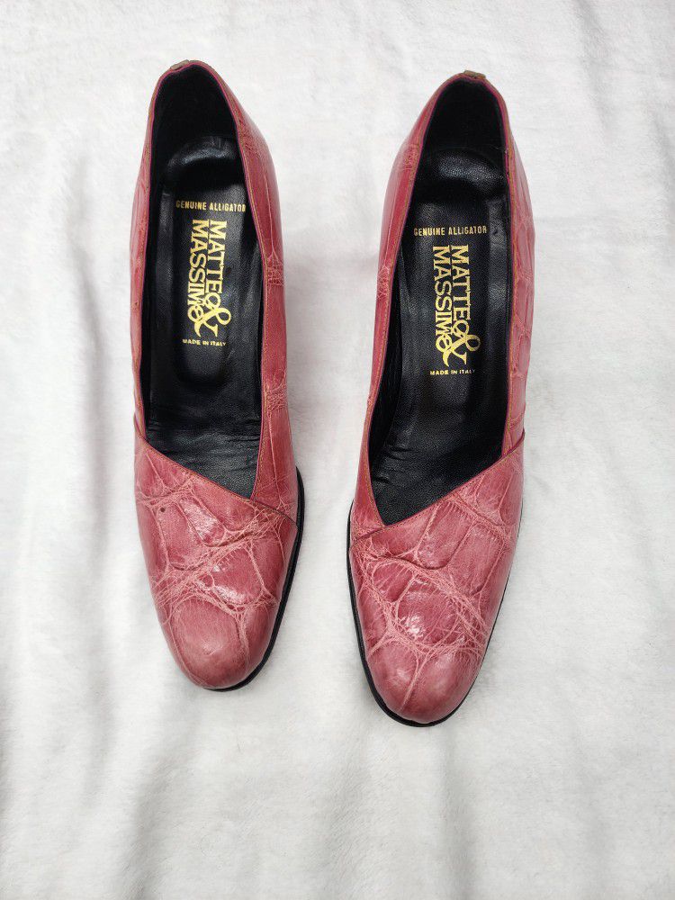 Genuine alligator shoes